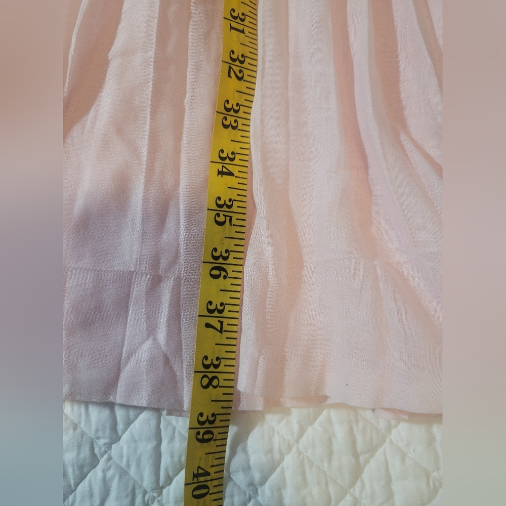 Vintage 1950's Light Pink CARLYE Boot Neck Cotton Lace Bodice Formal Midi Dress. - Picture 13 of 13